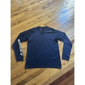 Lululemon Mens Long Sleeve Training Shirt Blue Size Large Gym Athletic Shred 415